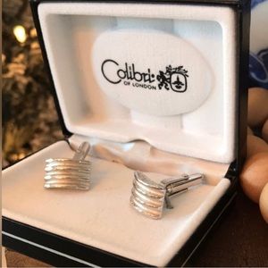 Colibri Of London Cuff Links Silver Tone